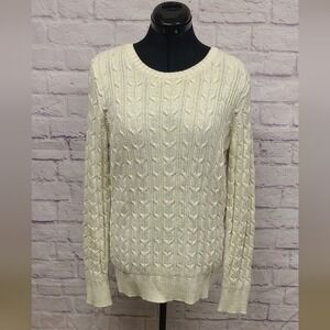 St. John's Bay‎ Women's Cream Cable Knit Sweater